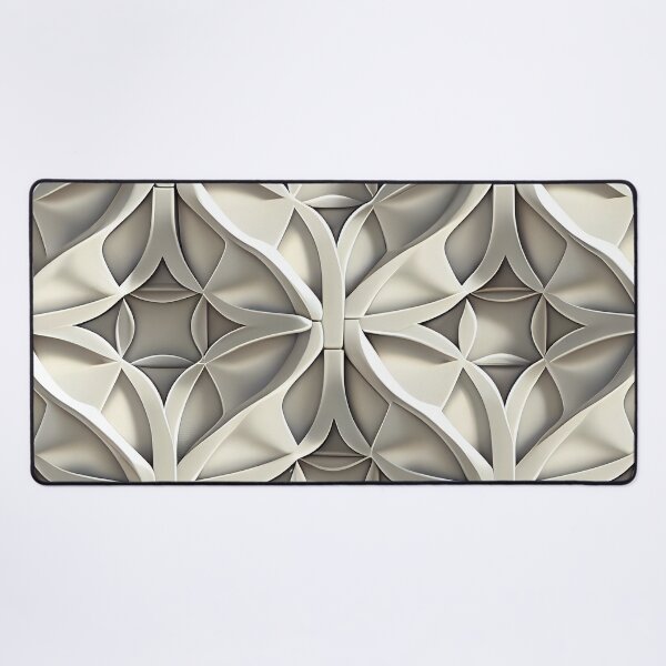 Item preview, Pale Three Dimensional Monochromatic Muted California Chic Pattern Digital Painting designed and sold by CodeAndColors.
