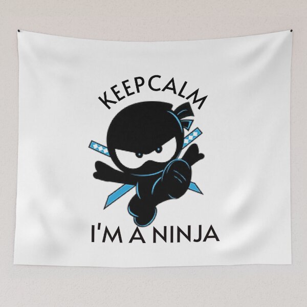Item preview, Cute graphic text designs of a ninja kids for  kids. designed and sold by bloosoms.