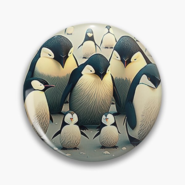 Item preview, Penguins on a frozen lake designed and sold by artyficial-.