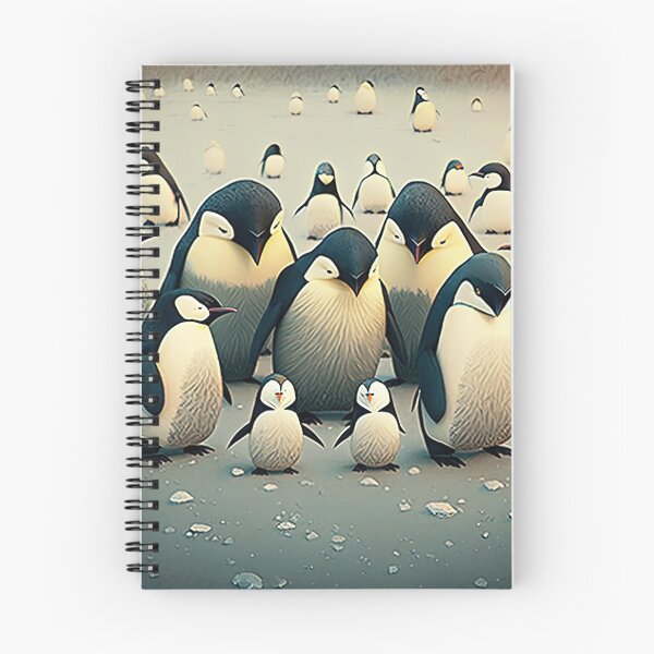 Item preview, Penguins on a frozen lake designed and sold by artyficial-.