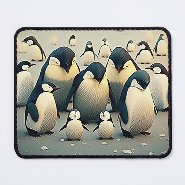 Item preview, Penguins on a frozen lake designed and sold by artyficial-.