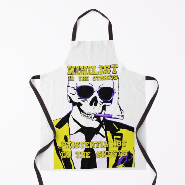 Aperçu de l'œuvre Nihilist In The Streets, Existentialist In The Sheets Pop Art Skull créée et vendue par PVSKI.