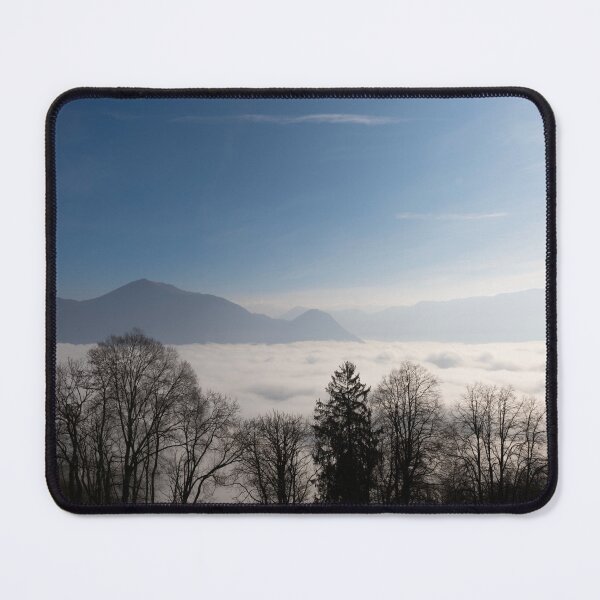 Item preview, Mountain Range Above Cloudscape and Bare Tree in a Sunny Day designed and sold by Mats Silvan.