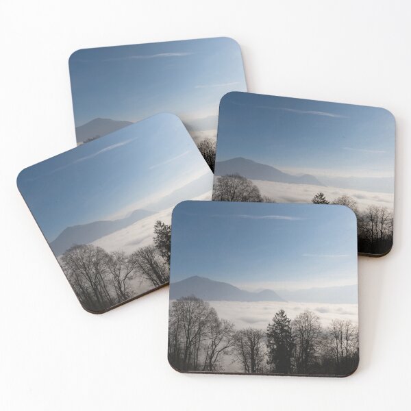 Item preview, Mountain Range Above Cloudscape and Bare Tree in a Sunny Day designed and sold by Mats Silvan.