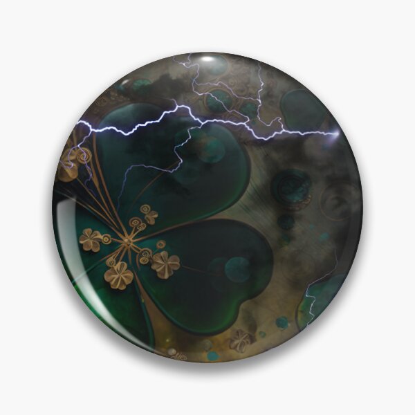 Item preview, St Patricks Day Dark Green Shamrock Pattern Irish Lightning designed and sold by ZANNIX.
