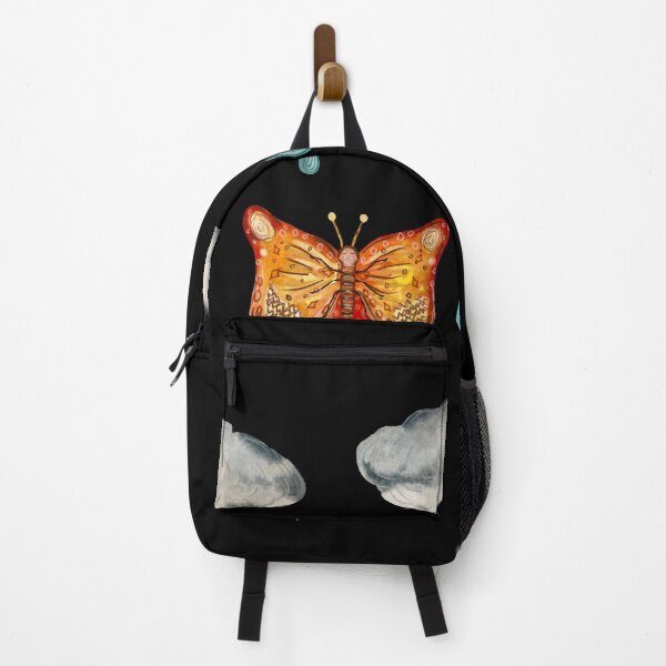 Item preview, Butterfly cloud drop rain textured a watercolor black designed and sold by Yana Mustafina | Boho Soulful Designs.