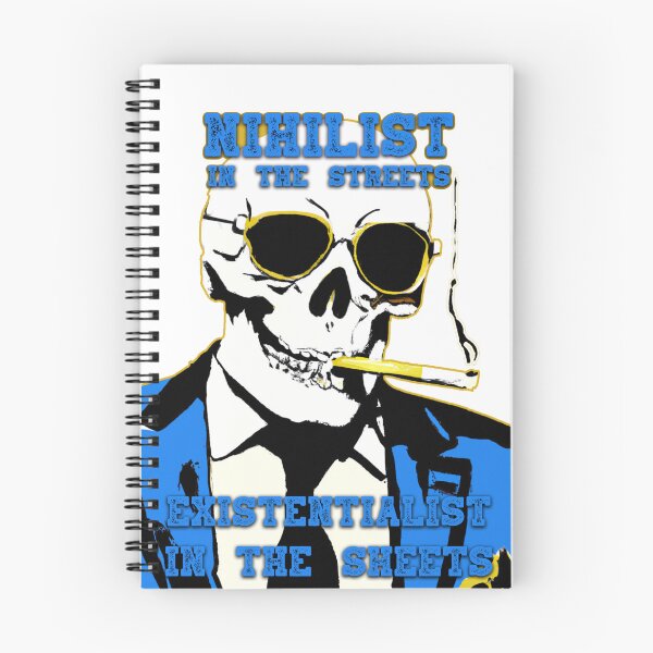Item preview, Nihilist In The Streets, Existentialist In The Sheets Pop Art Skull designed and sold by PVSKI.