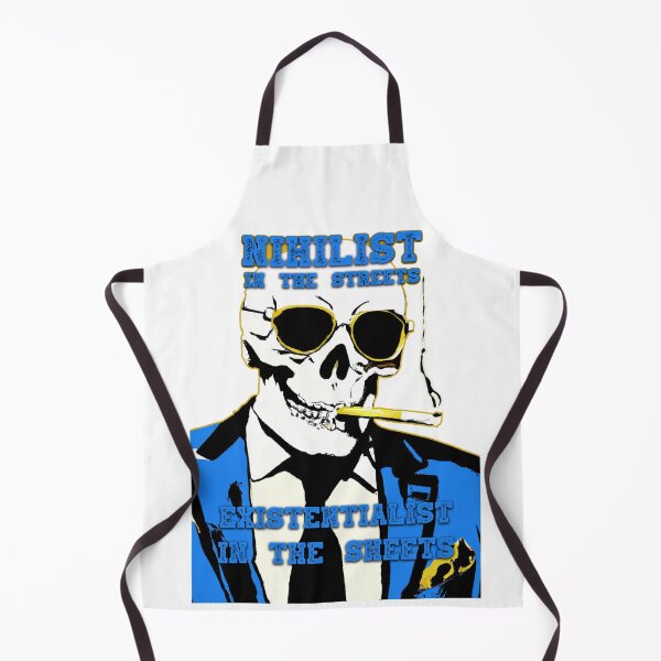 Aperçu de l'œuvre Nihilist In The Streets, Existentialist In The Sheets Pop Art Skull créée et vendue par PVSKI.