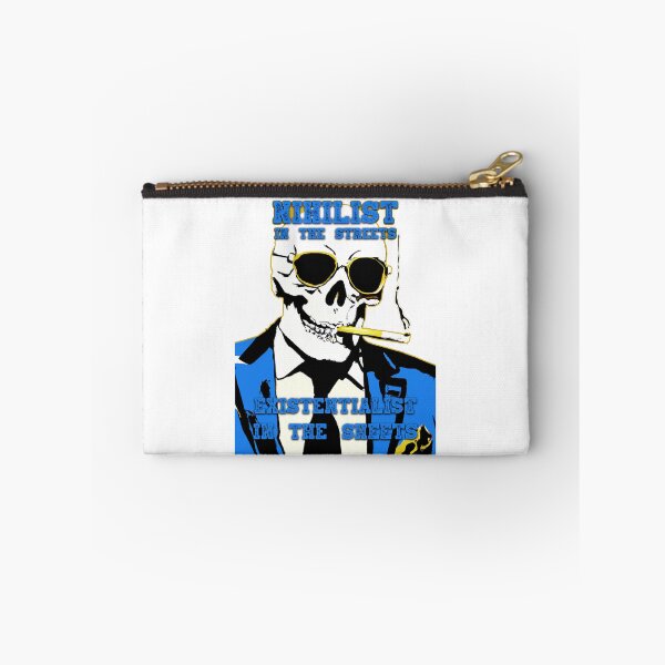 Artikelvorschau, Nihilist In The Streets, Existentialist In The Sheets Pop Art Skull entworfen und verkauft von PVSKI.