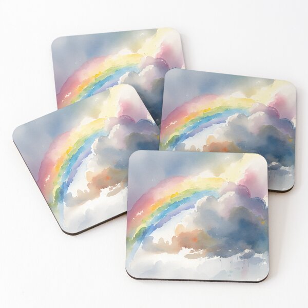 Artikelvorschau, Rainbows and clouds - Watercolour - 01 entworfen und verkauft von EmilyDayDreams.