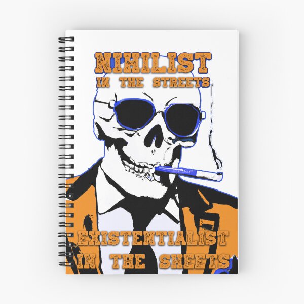 Item preview, Nihilist In The Streets, Existentialist In The Sheets Pop Art Skull designed and sold by PVSKI.