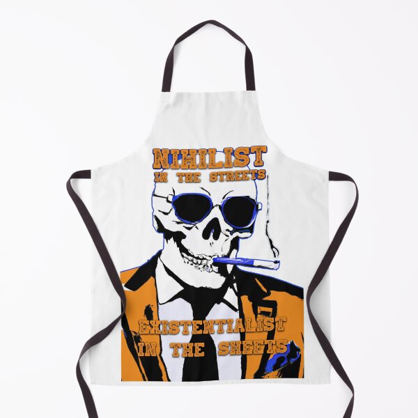 Aperçu de l'œuvre Nihilist In The Streets, Existentialist In The Sheets Pop Art Skull créée et vendue par PVSKI.