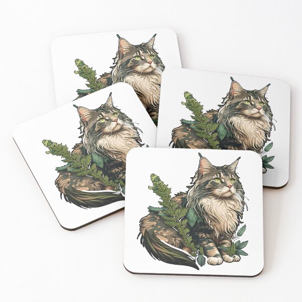 Item preview, Fierce Maine Coon Cat in Disguise designed and sold by Stepultura.