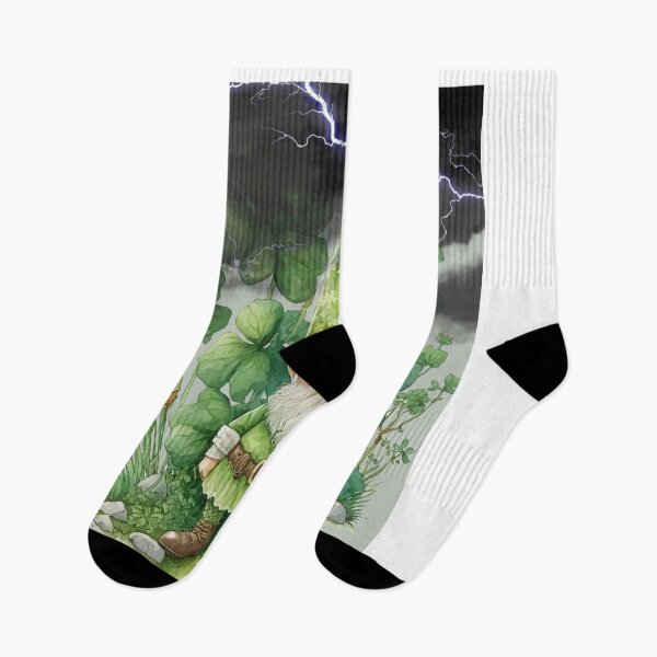 Item preview, Irish Gnome Shamrock Clover Leaf Lightning St Patricks Day designed and sold by ZANNIX.