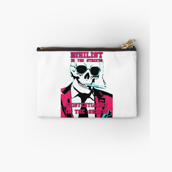 Artikelvorschau, Nihilist In The Streets, Existentialist In The Sheets Pop Art Skull entworfen und verkauft von PVSKI.