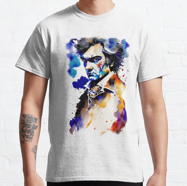 Item preview, Ludwig van Beethoven portrait in watercolor designed and sold by IkonixArt.