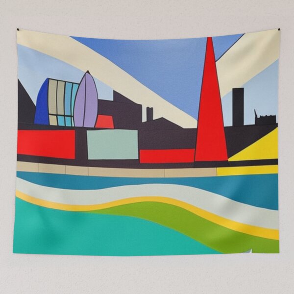 Item preview, The Many Colours of London's Abstract Skyline designed and sold by wwlmerch.