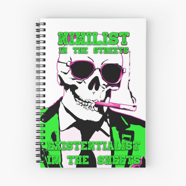Item preview, Nihilist In The Streets, Existentialist In The Sheets Pop Art Skull designed and sold by PVSKI.