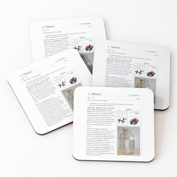 Item preview, Ethanol Wikipedia designed and sold by RoboRaphael.