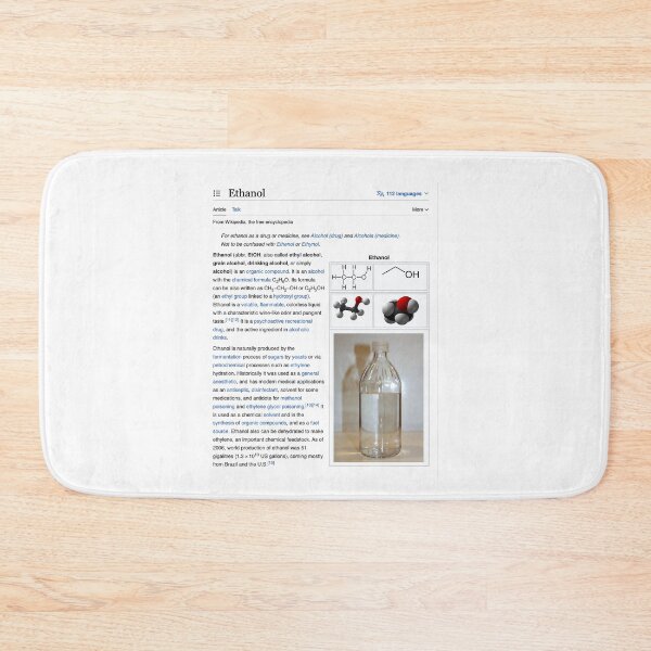 Item preview, Ethanol Wikipedia designed and sold by RoboRaphael.