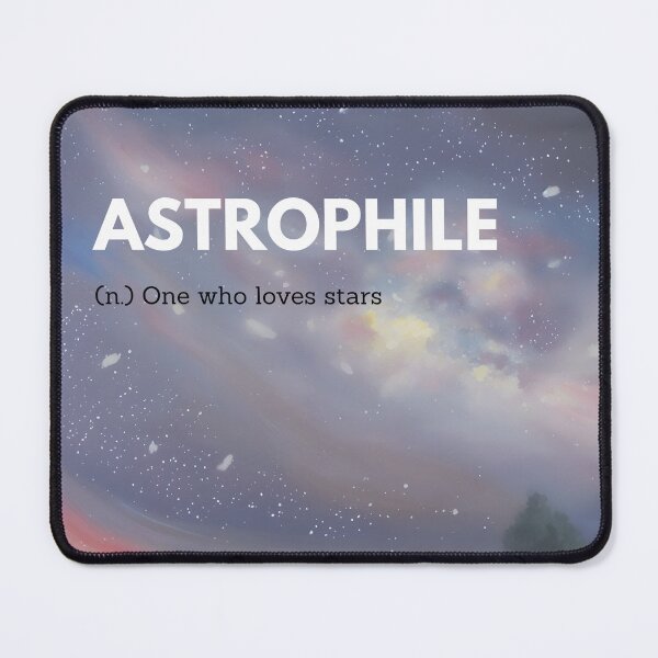 Item preview, Astrophile noun word meaning text typography star sky milky way galaxy love purple blue oil painting aesthetic art illustration sticker designed and sold by FRH Design ⭐⭐⭐⭐⭐.