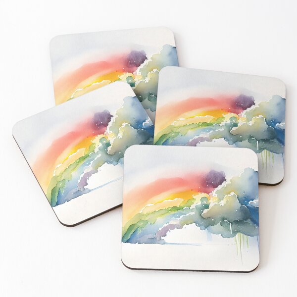Artikelvorschau, Rainbows and clouds - Watercolour - 03 entworfen und verkauft von EmilyDayDreams.