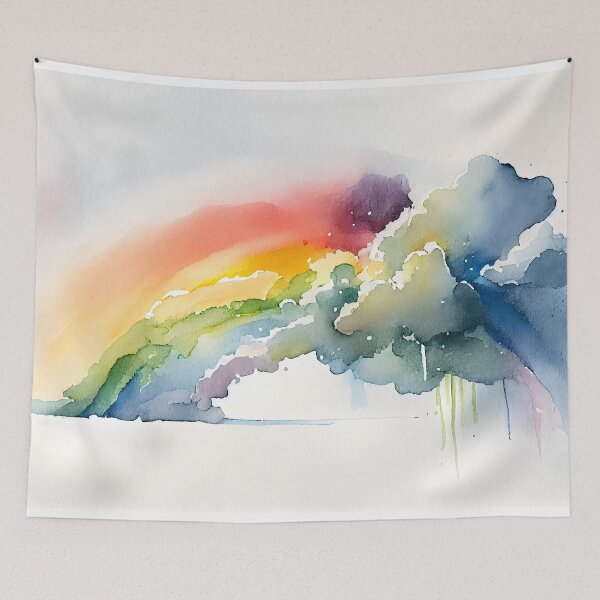 Artikelvorschau, Rainbows and clouds - Watercolour - 03 entworfen und verkauft von EmilyDayDreams.