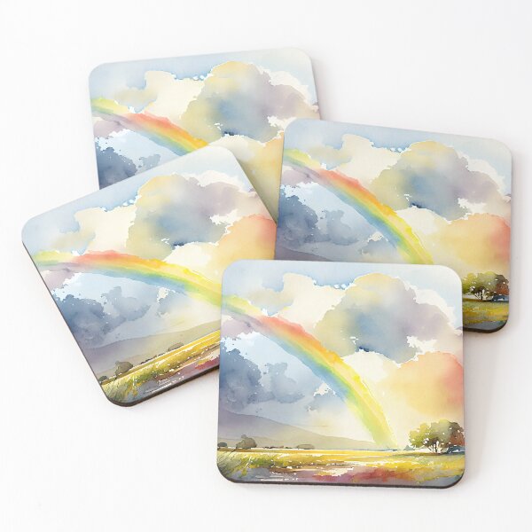 Artikelvorschau, Rainbows and clouds - Watercolour - 04 entworfen und verkauft von EmilyDayDreams.