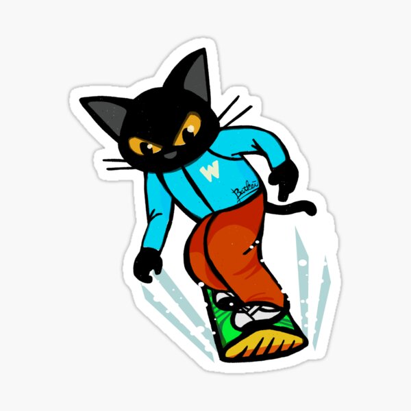 Snowboarding Sticker