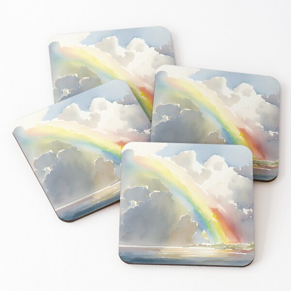 Artikelvorschau, Rainbows and clouds - Watercolour - 05 entworfen und verkauft von EmilyDayDreams.