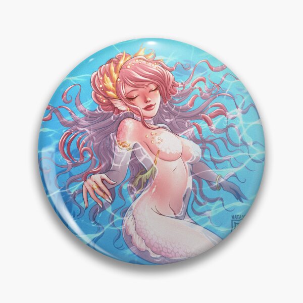 Item preview, White and Pink Mermaid designed and sold by Natascia Mora.