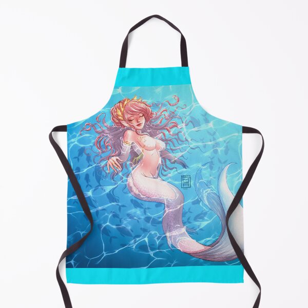 Item preview, White and Pink Mermaid designed and sold by Natascia Mora.