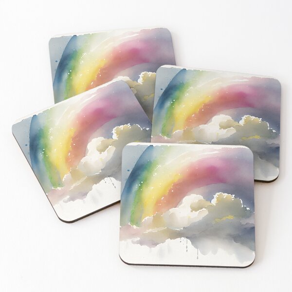 Artikelvorschau, Rainbows and clouds - Watercolour - 06 entworfen und verkauft von EmilyDayDreams.