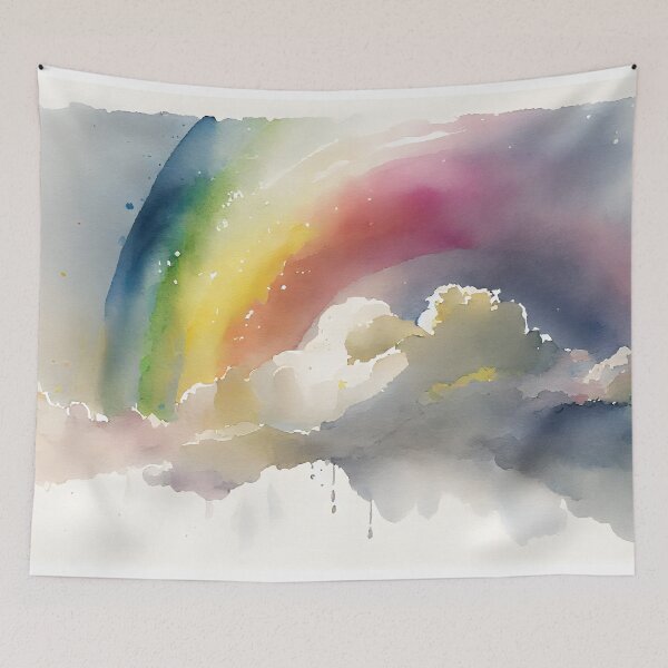 Artikelvorschau, Rainbows and clouds - Watercolour - 06 entworfen und verkauft von EmilyDayDreams.