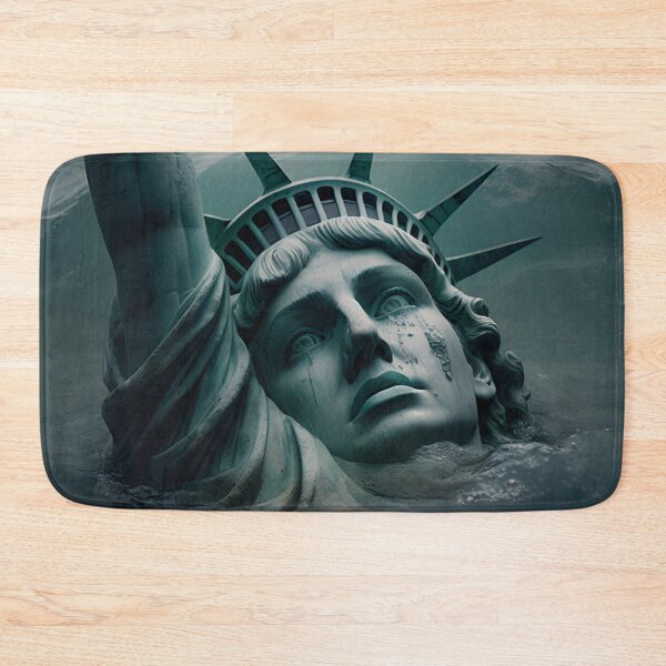 Item preview, Lady Liberty Drowning designed and sold by AgitProPrints.