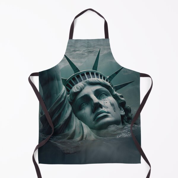 Item preview, Lady Liberty Drowning designed and sold by AgitProPrints.