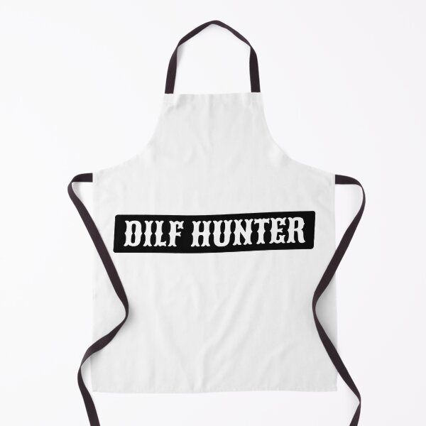 Item preview, DILF HUNTER in vintage retro motorcycle letters designed and sold by ItsMemeMachine.