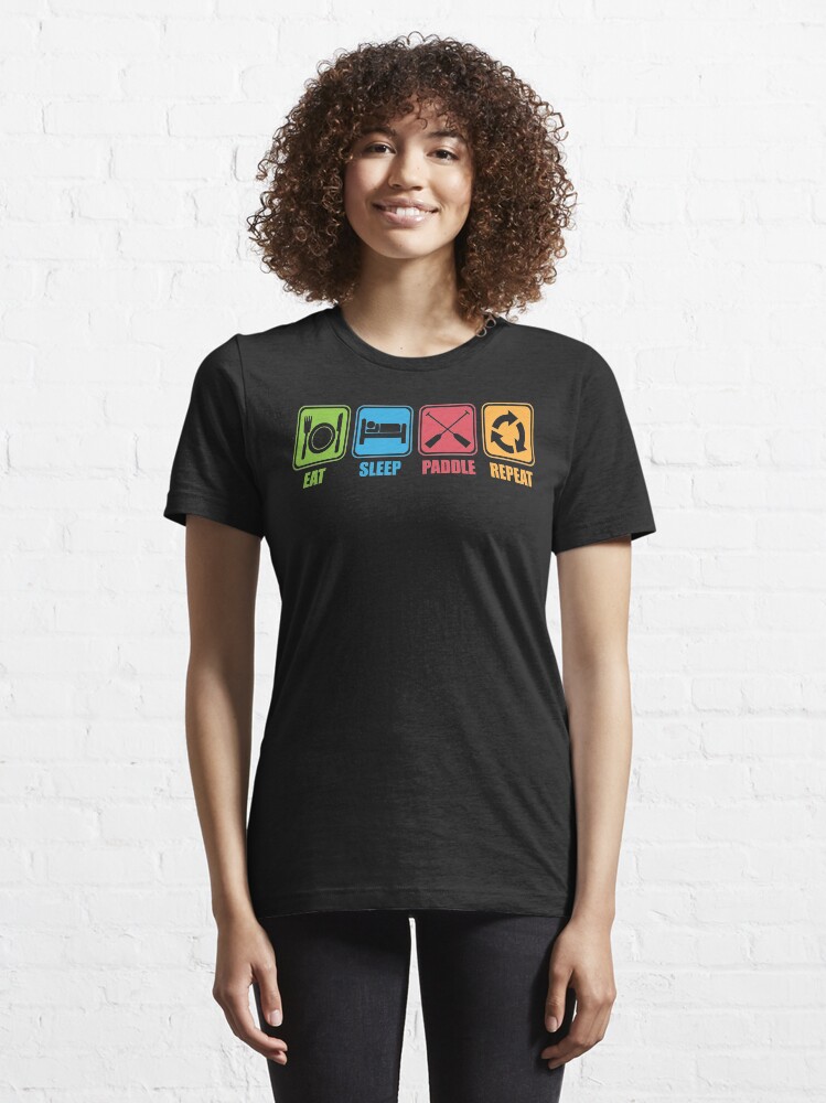 Alternate view of Eat, Sleep, Paddle, Repeat Essential T-Shirt