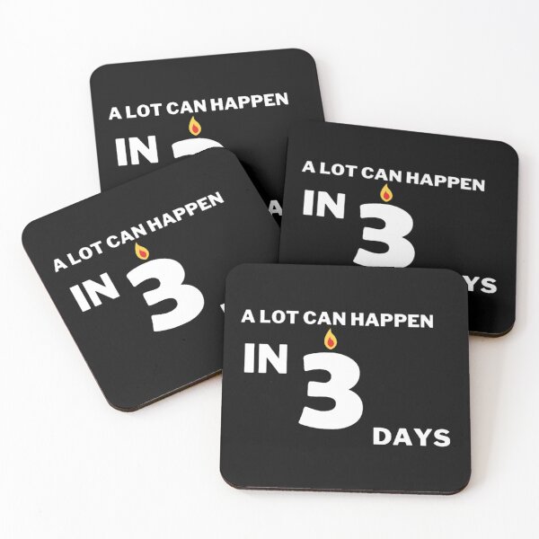 Item preview, A LOT CAN HAPPEN IN 3 DAYS FUNNY T-SHIRTS designed and sold by YOU BA 1.