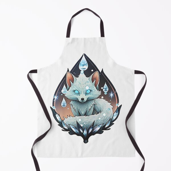Item preview, Cute Arctic Fox with Tear-Drop Crystal designed and sold by Stepultura.