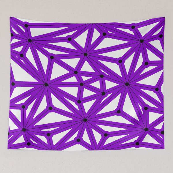 Item preview, Abstract geometric pattern - purple designed and sold by K.S ART.