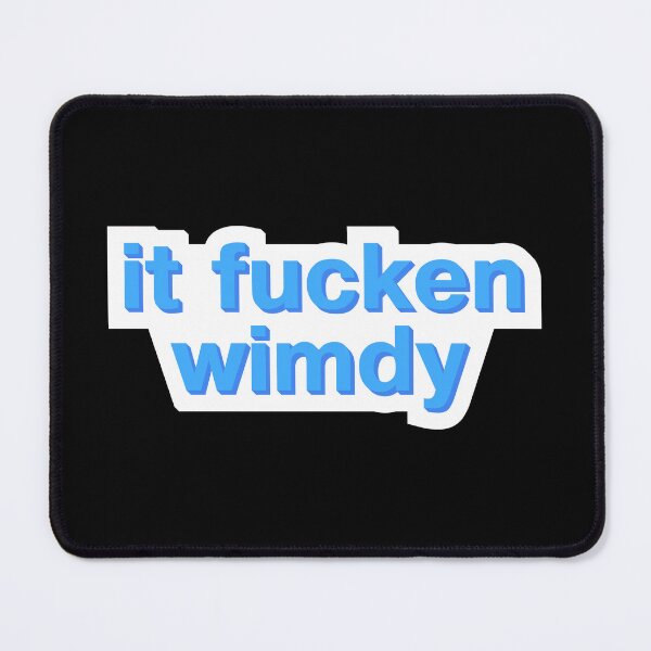 Item preview, It fucken wimdy fox meme in blue designed and sold by ItsMemeMachine.