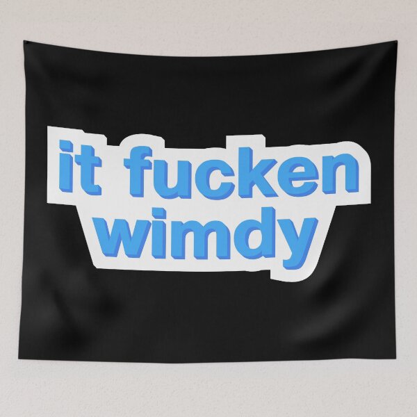 Item preview, It fucken wimdy fox meme in blue designed and sold by ItsMemeMachine.