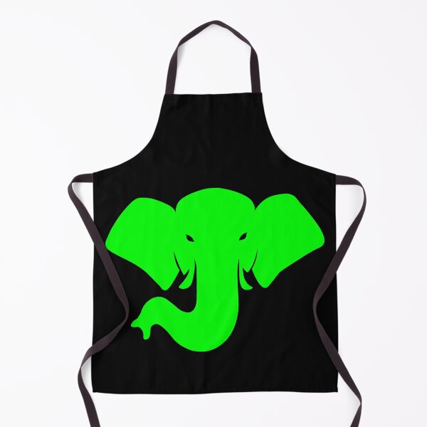 Item preview, green elephant head designed and sold by andrew JOHNSEN.