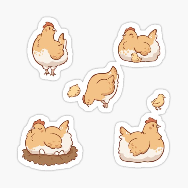 Little Chubby Chicks Sticker