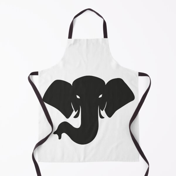 Item preview, Black elephant head designed and sold by andrew JOHNSEN.