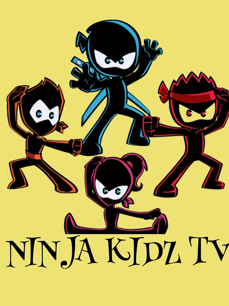 Ninja Kidz Cartoon Stripe Classic Tee - Orange Ninja© – Ninja Kidz TV