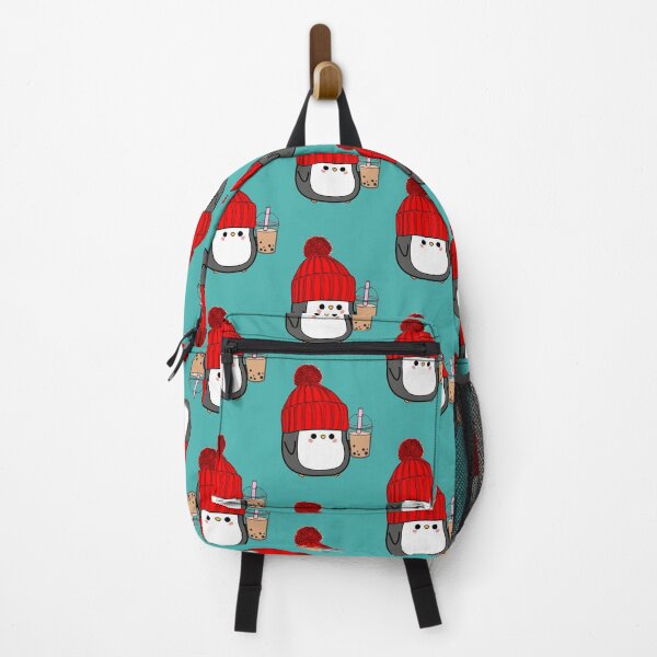 Item preview, Penguin Drinking Bubble Tea - Kawaii designed and sold by LMoonDesigns.