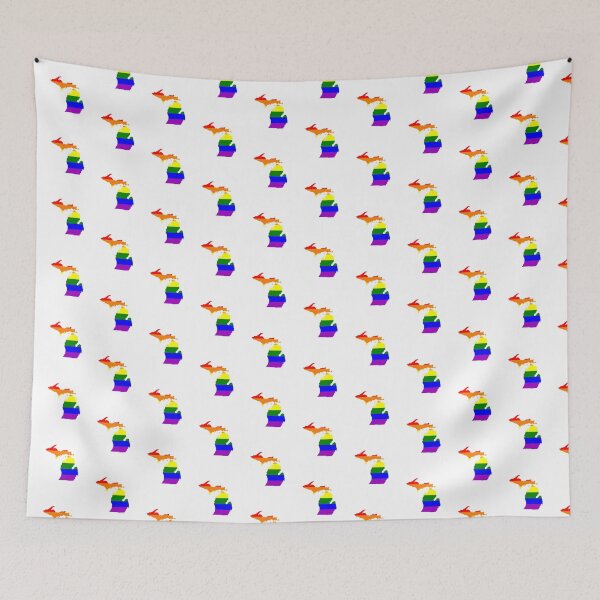 Item preview, Love Equality Shirts and Gifts - Michigan LGBTQ Rainbow Pride Adult designed and sold by SolarFlair Designs.