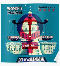 Women's MARCH on Washington Poster